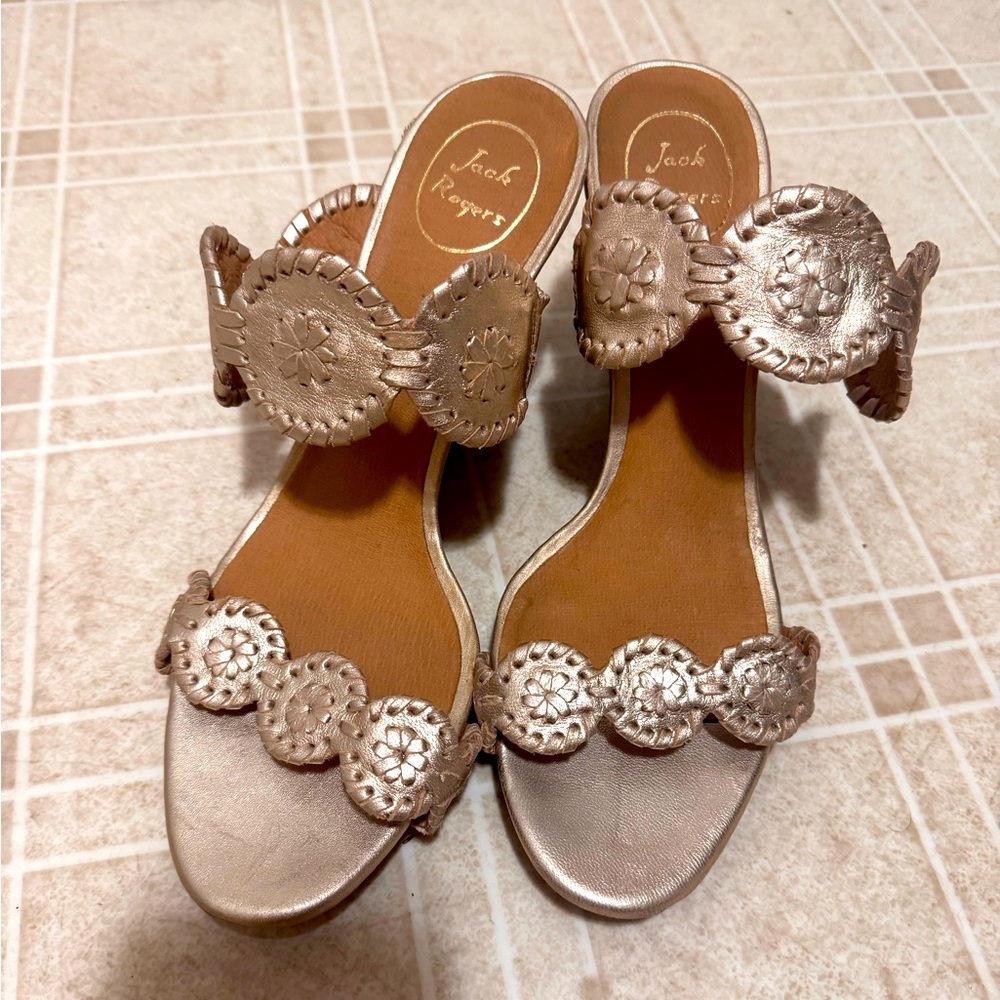 Jack Rogers Lauren Mid Heel Sandals